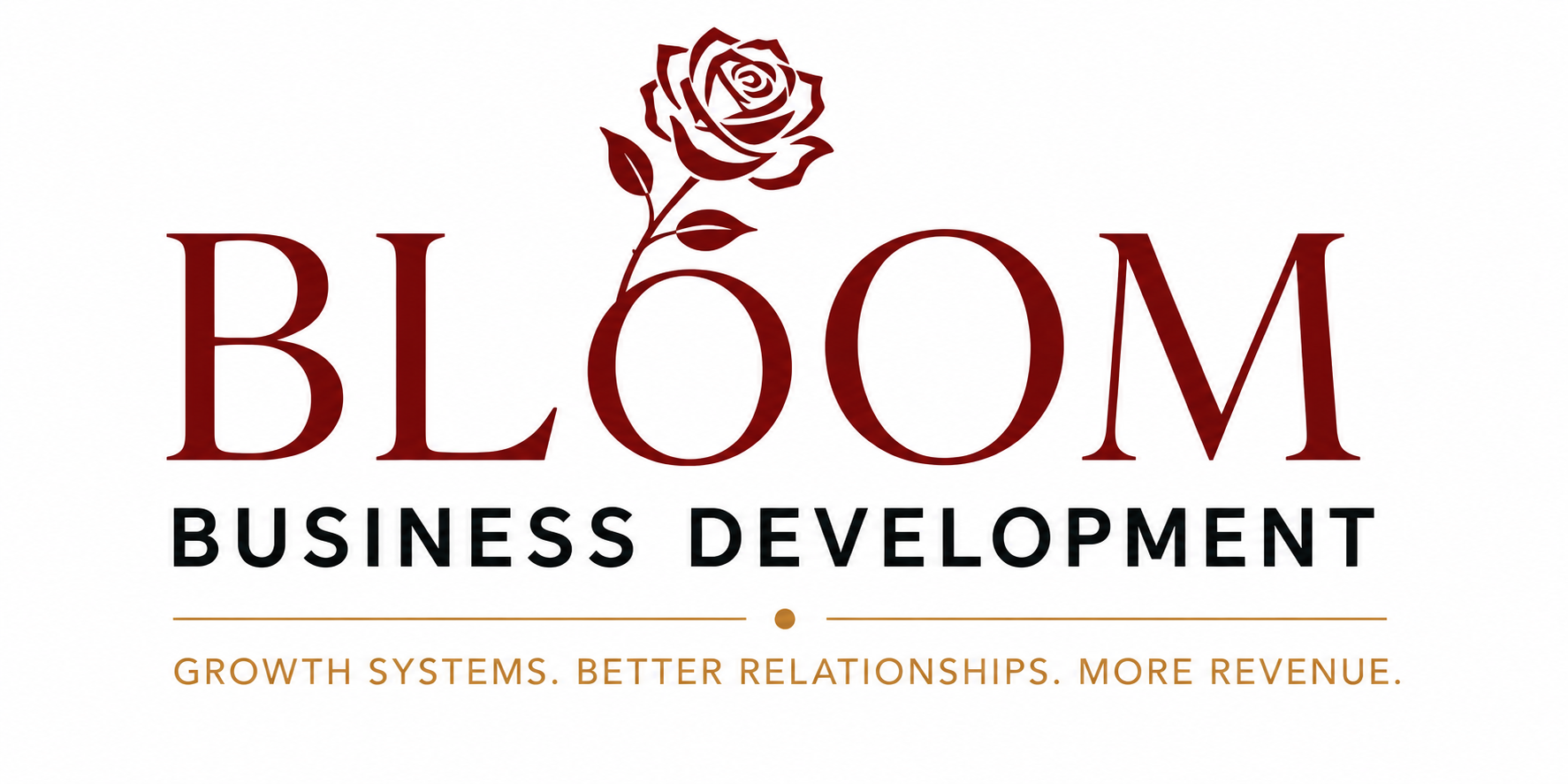 Bloom Business Development rose logo