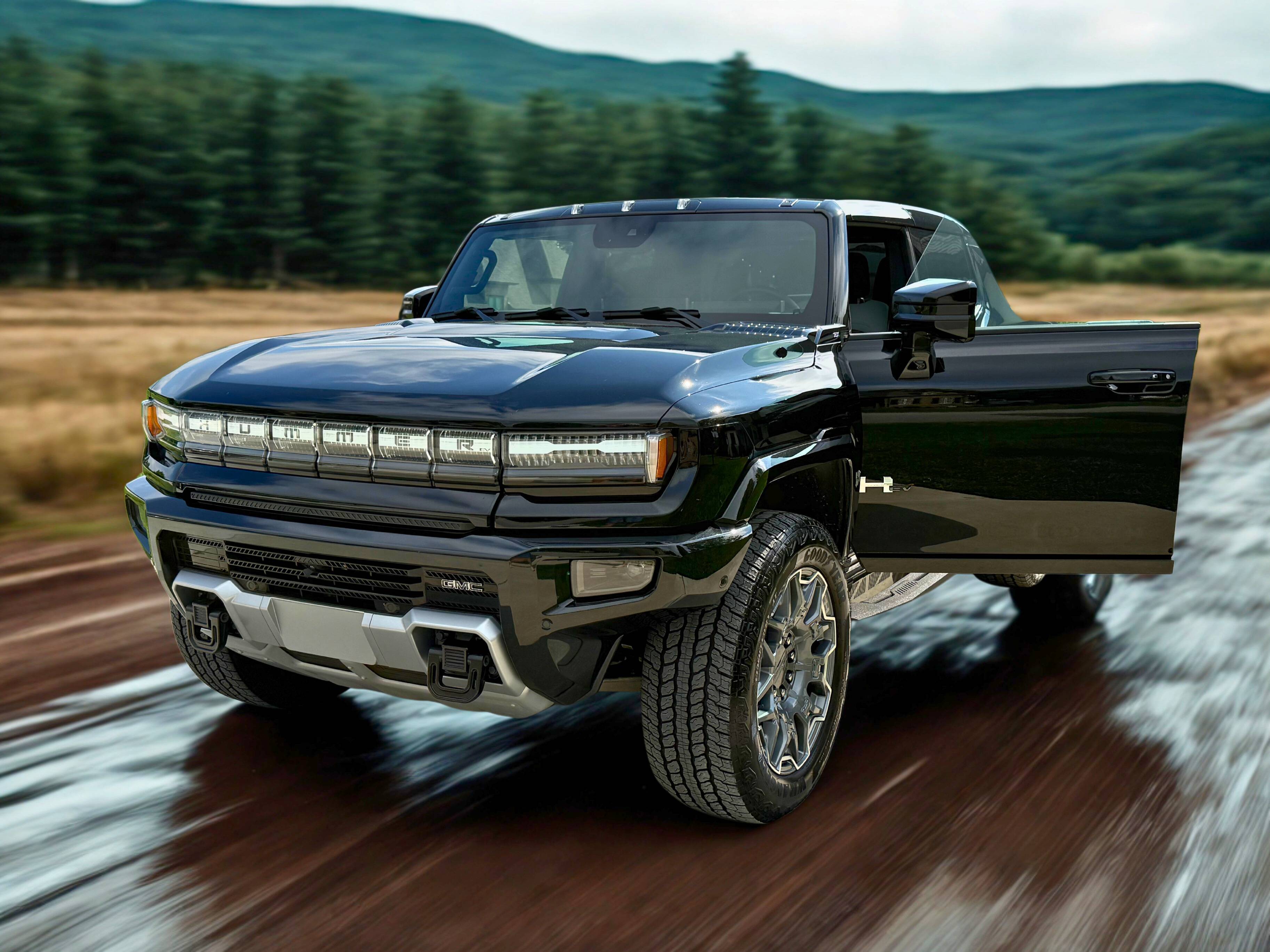 GMC Hummer EV 3X Pickup Black Rental Nashville – Electric Super Truck, Bold Experience