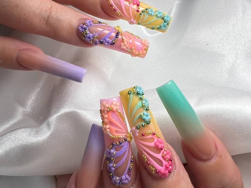 Long Acrylic Full Set
