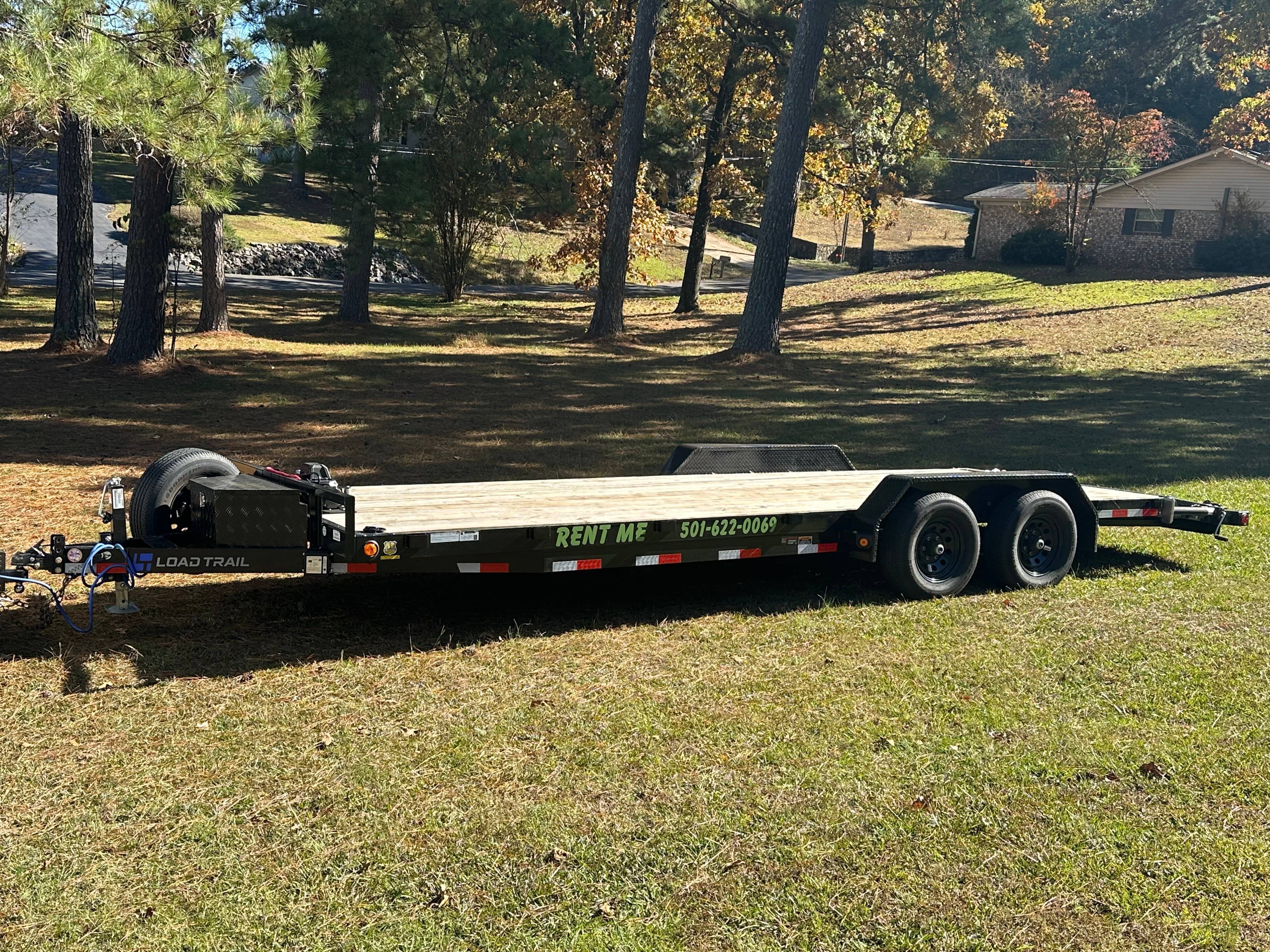 22 foot car hauler trailer rental at Rowley Trailer Rentals in Hot Springs, AR