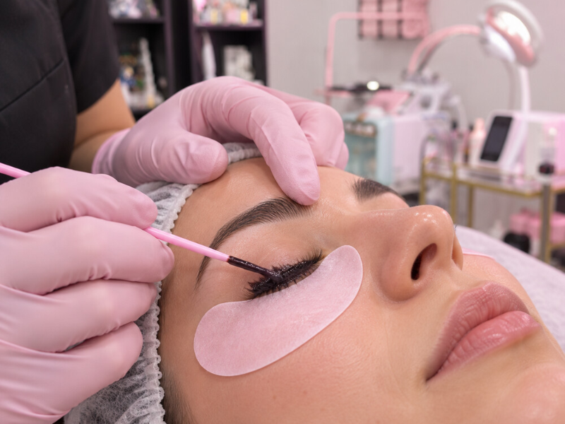 Lash Lift & Brow Lamination · 1 Session before treatment